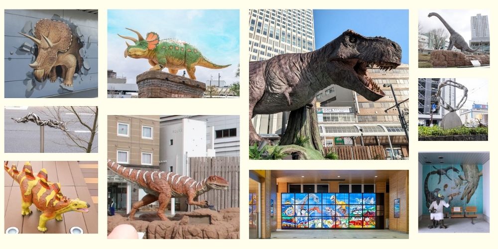 福井駅前周辺で恐竜とアートを巡ろう。パブリックアートでまちを再発見♪